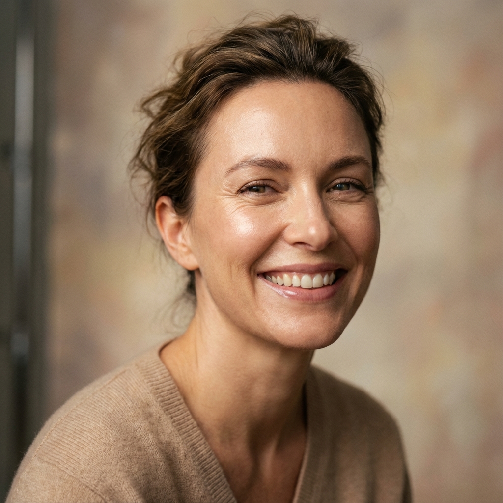 Cliente feliz com pele radiante